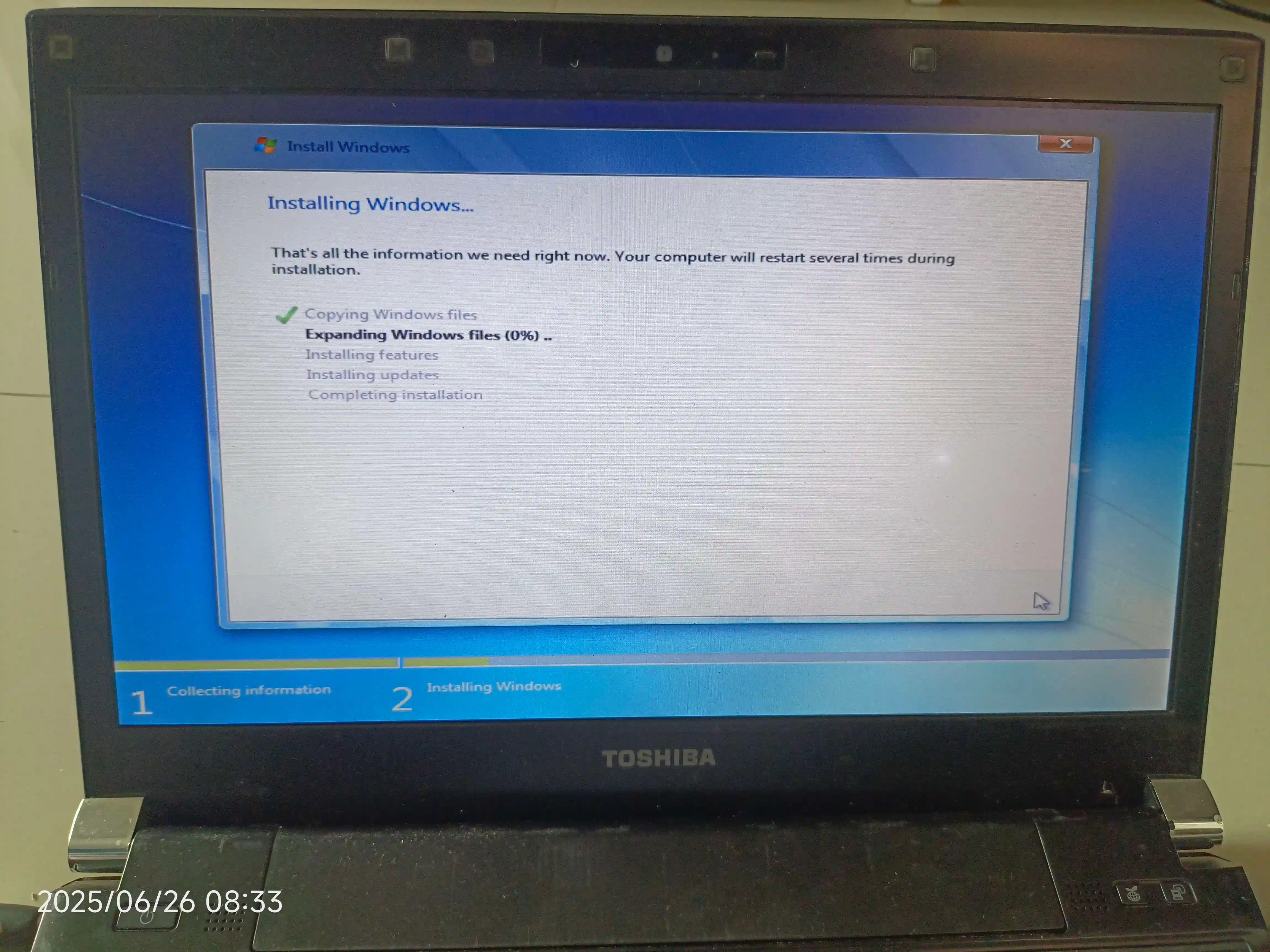installation process