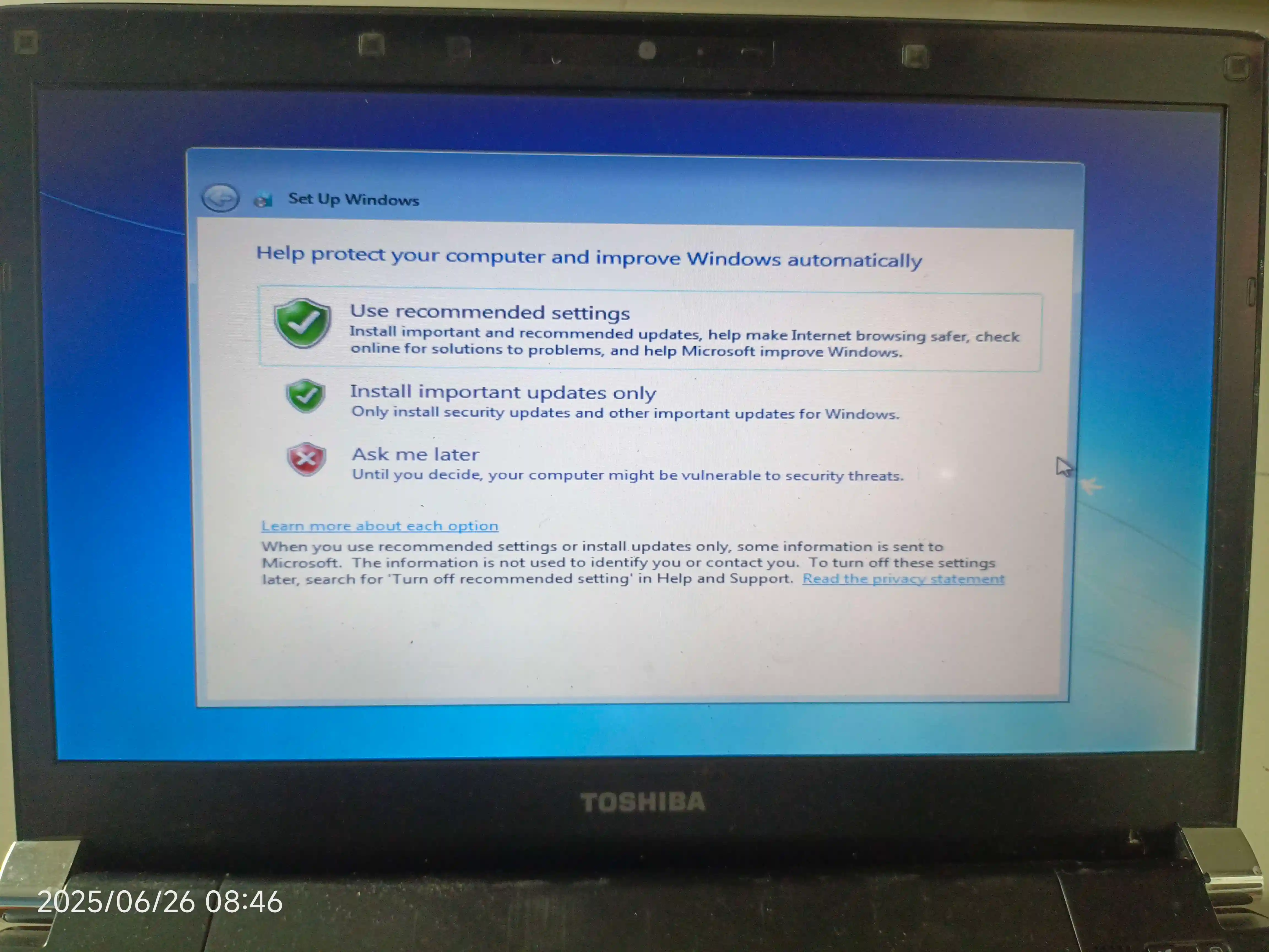 choose virus protection 